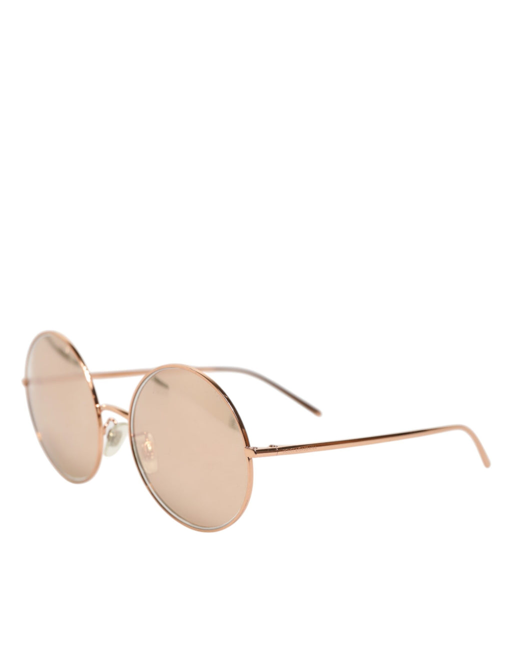 Lunettes de soleil rondes en métal doré Dolce & Gabbana DG2215K, lunettes de soleil élégantes avec monture dorée brillante.