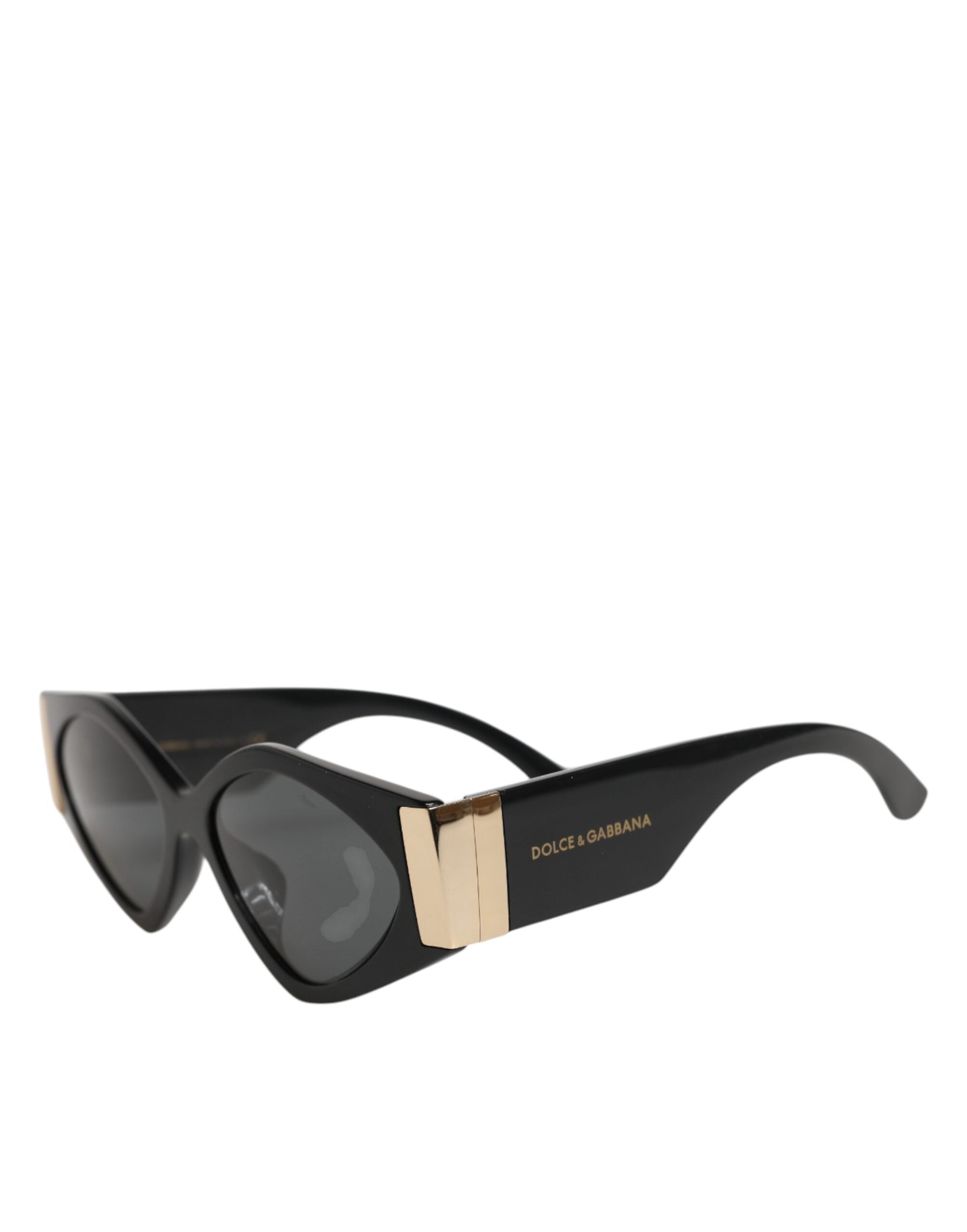 Lunettes de soleil Dolce & Gabbana DG4396 avec monture noire irisée et design dégradé gris, style élégant et moderne.