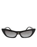Lunettes de soleil Dolce & Gabbana Re-Edition DNA avec monture papillon noire et détails élégants.