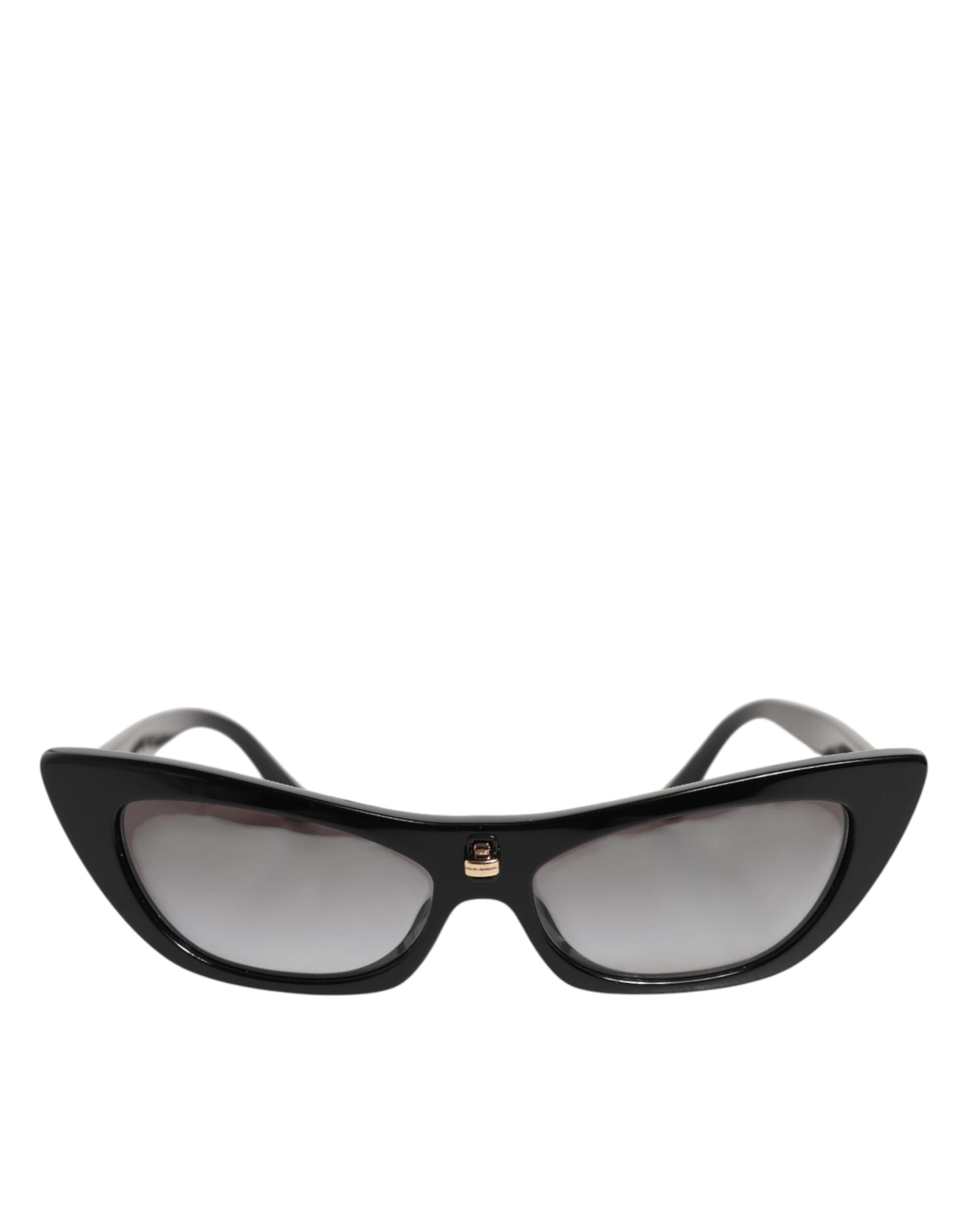 Lunettes de soleil Dolce & Gabbana Re-Edition DNA avec monture papillon noire et détails élégants.