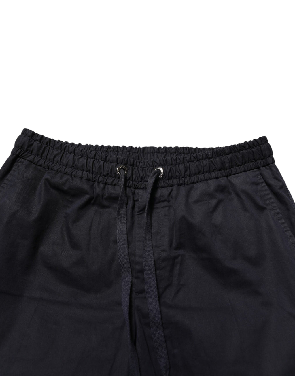 Pantalons jogger pour homme Dolce & Gabbana noirs à taille mi-haute avec cordon de serrage, style décontracté et moderne.