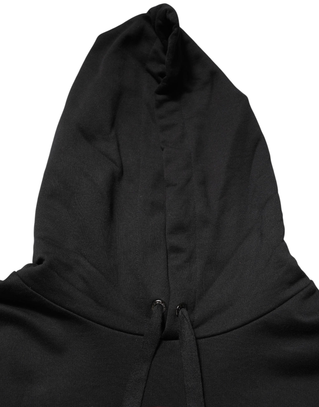 Sweat à capuche pour homme Dolce & Gabbana noir avec imprimé, pull décontracté en coton.