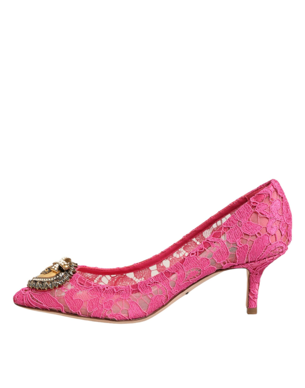 Dolce & Gabbana Pink Taormina Spitze DEVOTION Pumps