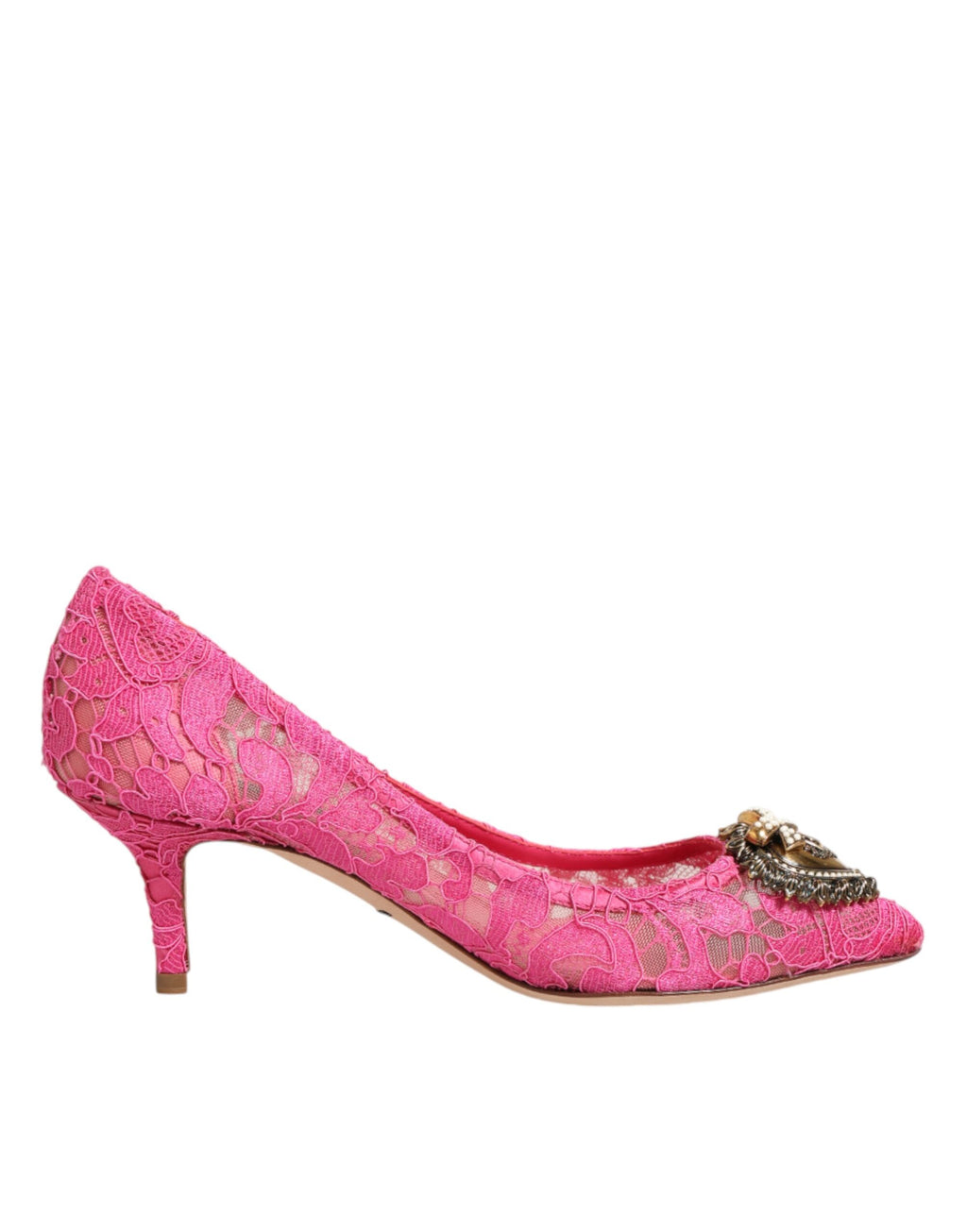Dolce & Gabbana Pink Taormina Spitze DEVOTION Pumps