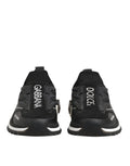 Chaussures de sport Dolce & Gabbana Sorrento noires, baskets stretch pour le sport et le style décontracté.