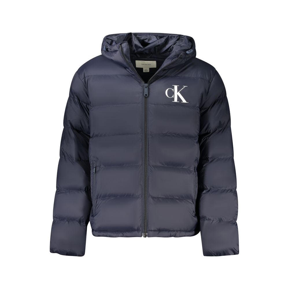 Calvin Klein Blaue Polyamid Herrenjacke