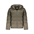 Veste pour homme Calvin Klein marron en poliammide, coupe moderne, détails de finition élégants, visible sur l'image.