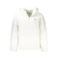 Veste pour homme Calvin Klein Bianco Poliammide, coupe moderne, en tissu léger blanc, face avant visible dans l'image.
