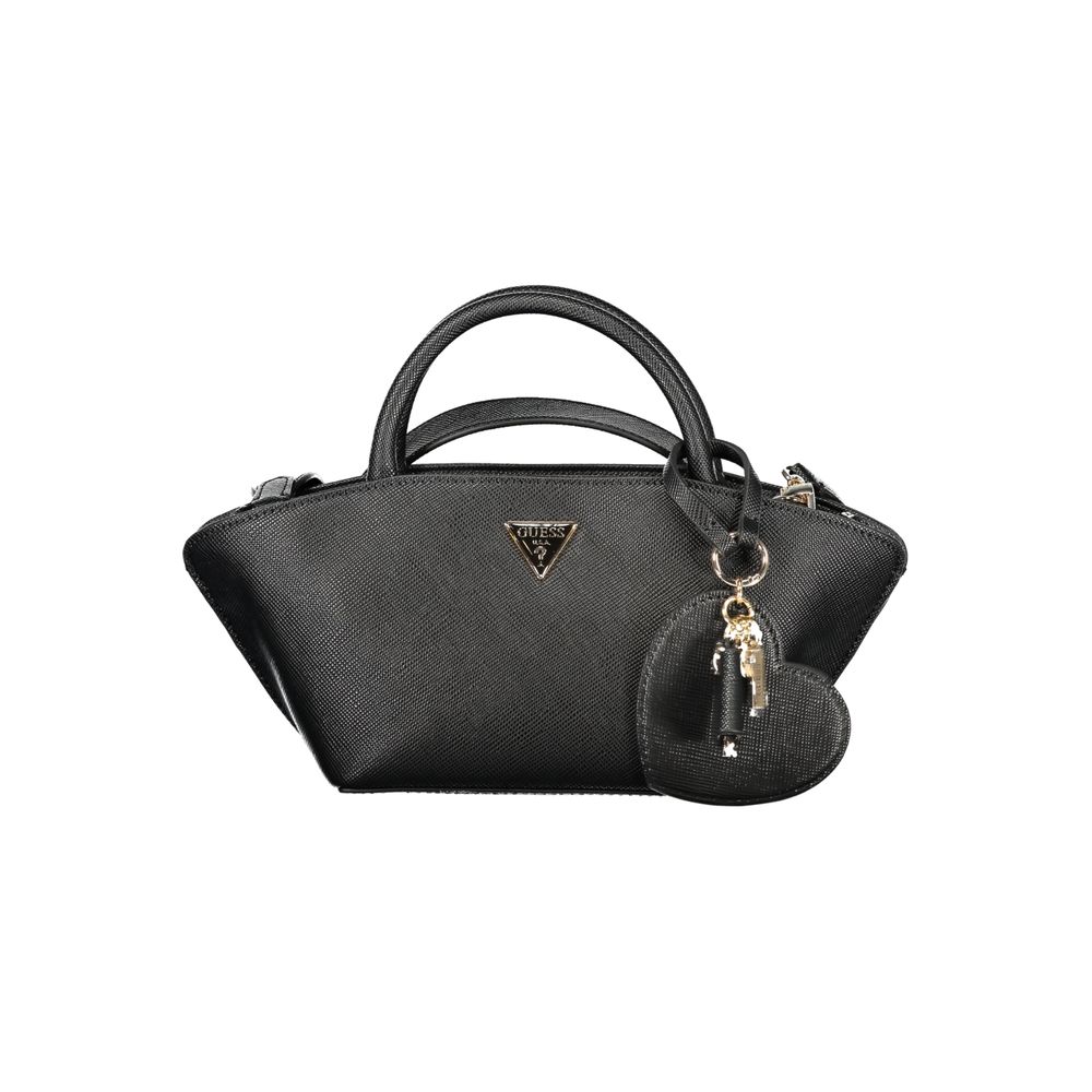Sac à main pour femmes Guess Jeans en polyuréthane marron, style élégant et moderne avec détails tendance.