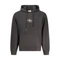 Sweat à capuche pour homme Calvin Klein en coton noir, style décontracté et confort moderne.