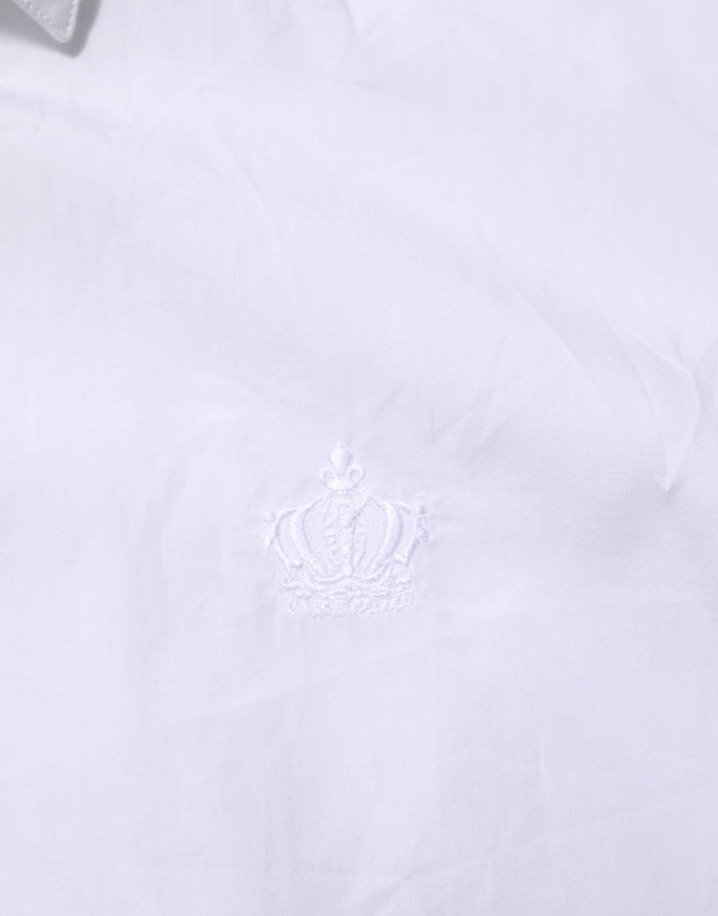 Chemise blanche pour homme Dolce & Gabbana en coton avec col, style Martini, visible sur l'image 9651914.