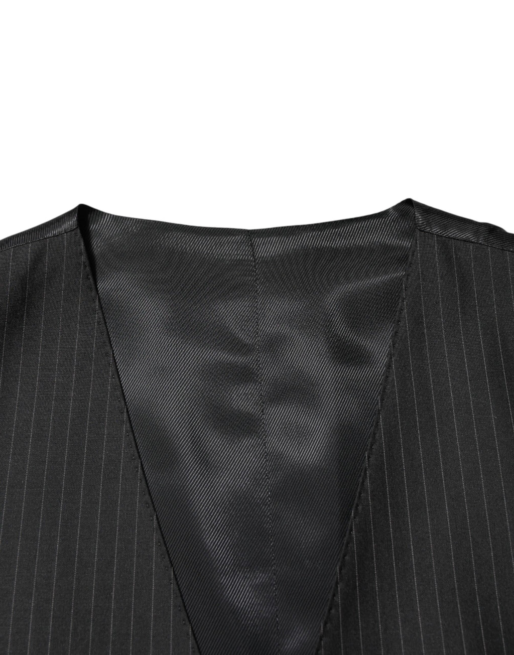 Gilet homme en laine noire Dolce & Gabbana, costume formel, veste élégante pour tenue habillée.