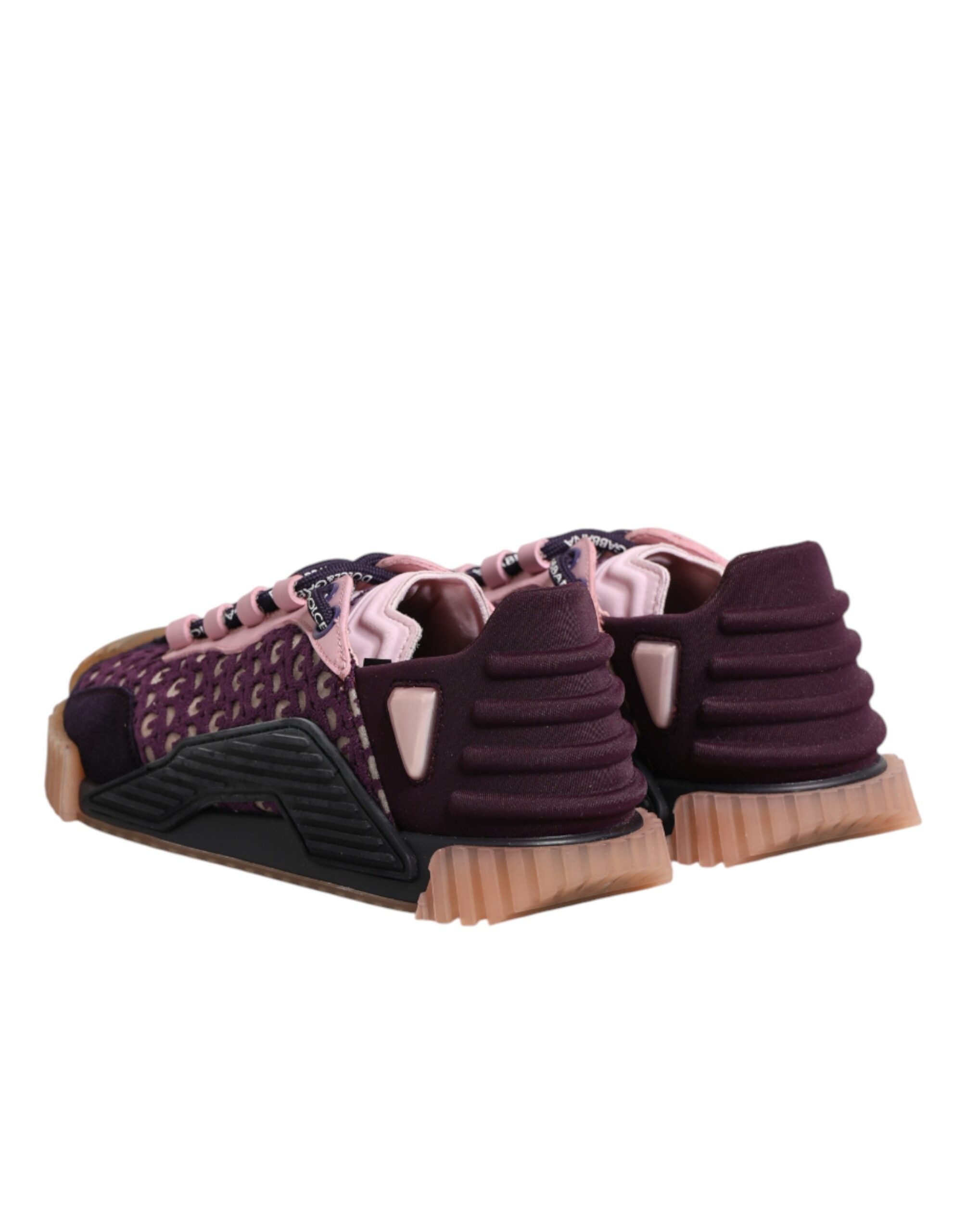 Chaussures sneakers basses Dolce & Gabbana NS1 multicolores avec logo, vue de face sur fond blanc