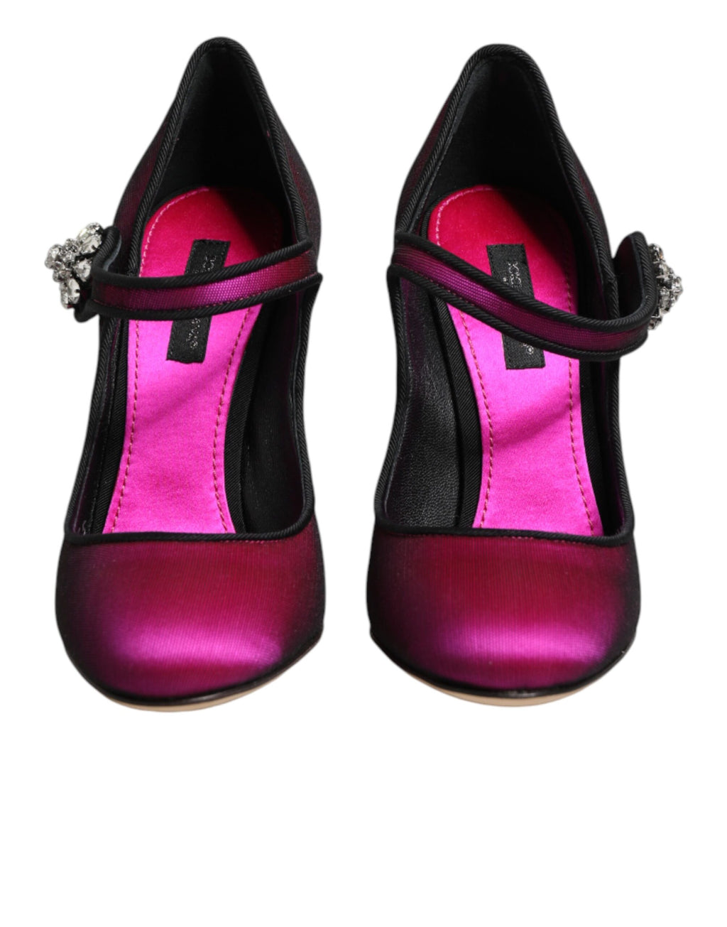 Chaussures à talons hauts Dolce & Gabbana roses ornées, escarpins élégants en rose avec embellissements sophistiqués.