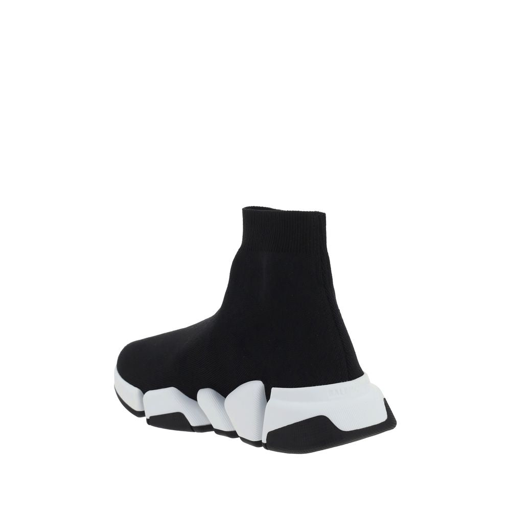 Sneakers athlétic en polyester noir de Balenciaga, chaussures de sport modernes et confortables.