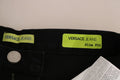 Pantalons en jean slim noir foncé Versace Jeans Couture Dark Black Dora, coupe ajustée et détails de style moderne.