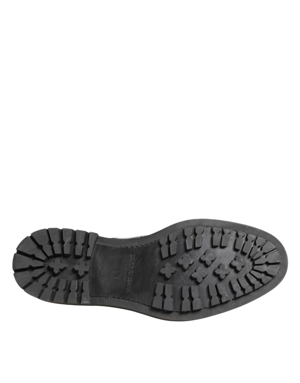 Chaussures Derby pour homme en cuir de veau noir de Dolce & Gabbana, élégantes et sophistiquées.