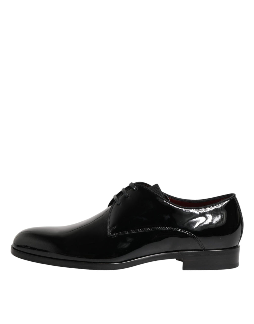 Chaussures derby en cuir de veau noir de Dolce & Gabbana, élégantes et classiques pour homme.