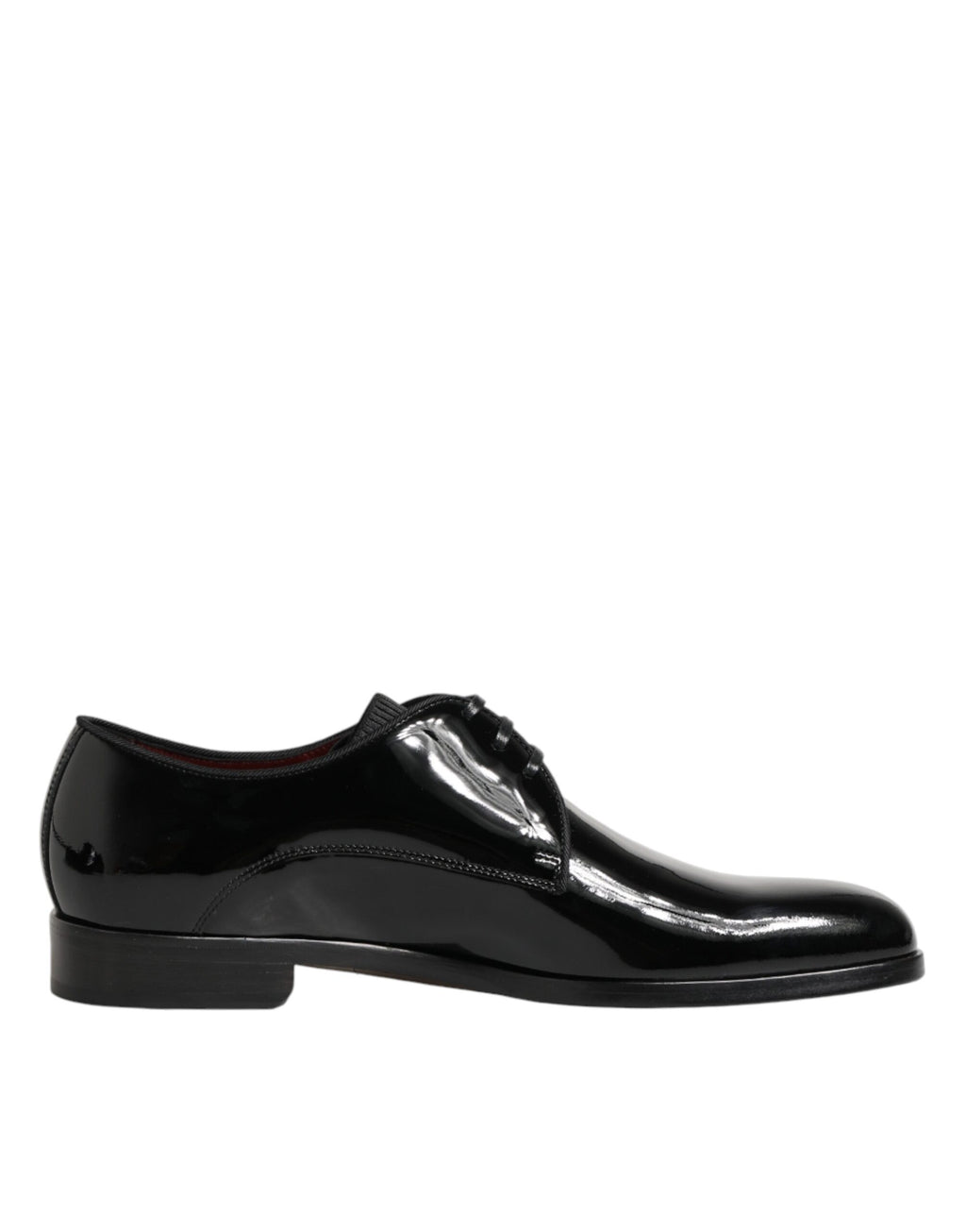 Chaussures Derby en cuir de veau noir de Dolce & Gabbana, élégantes et classiques, pour homme ou femme.