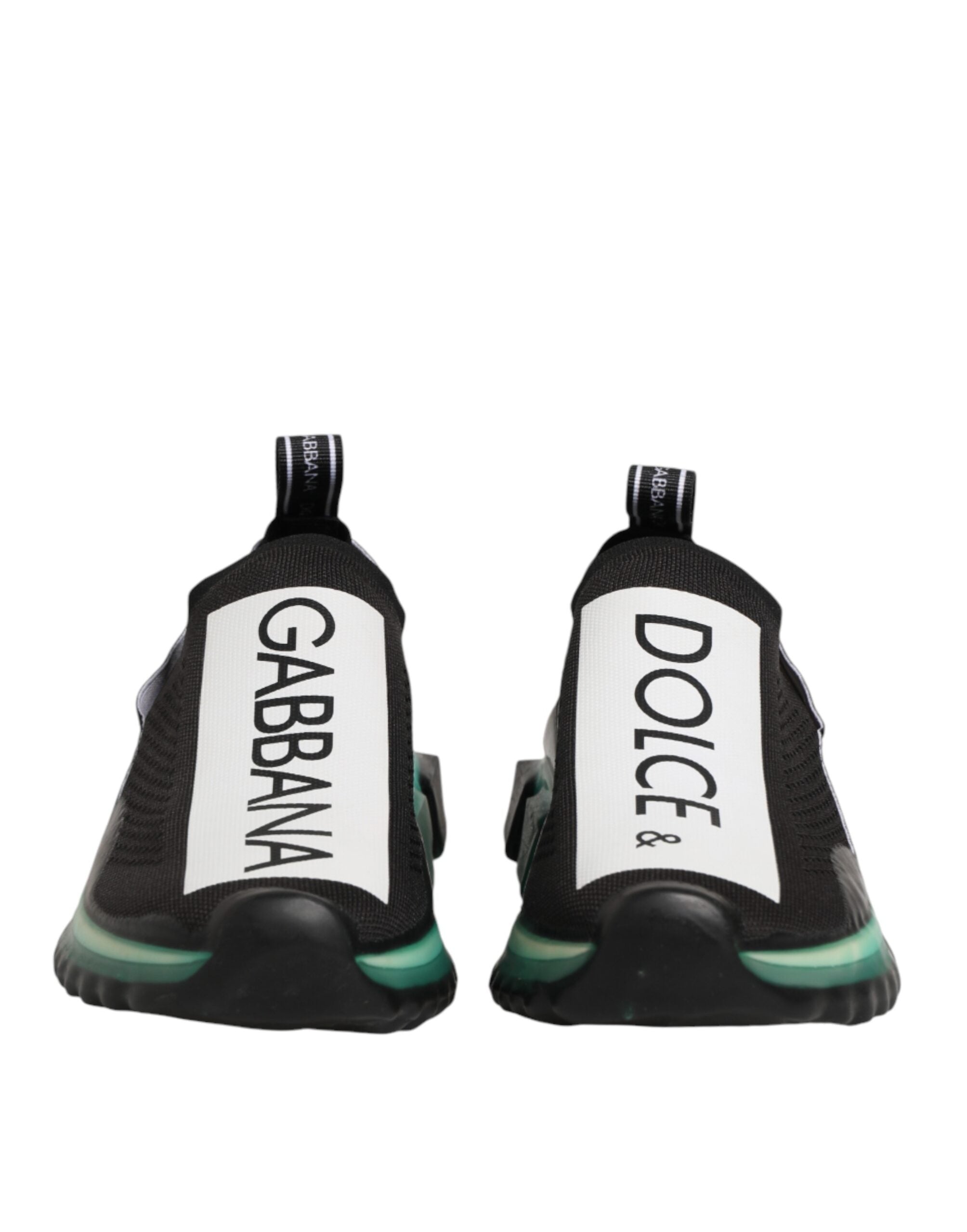 Chaussures de sport noires Dolce & Gabbana Sorrento pour hommes, sneakers slip-on élégants et confortables.
