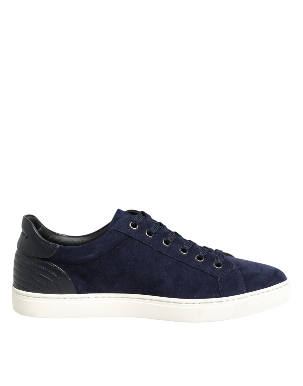 Chaussures sneakers basses en cuir et daim bleu Dolce & Gabbana, style décontracté pour homme.