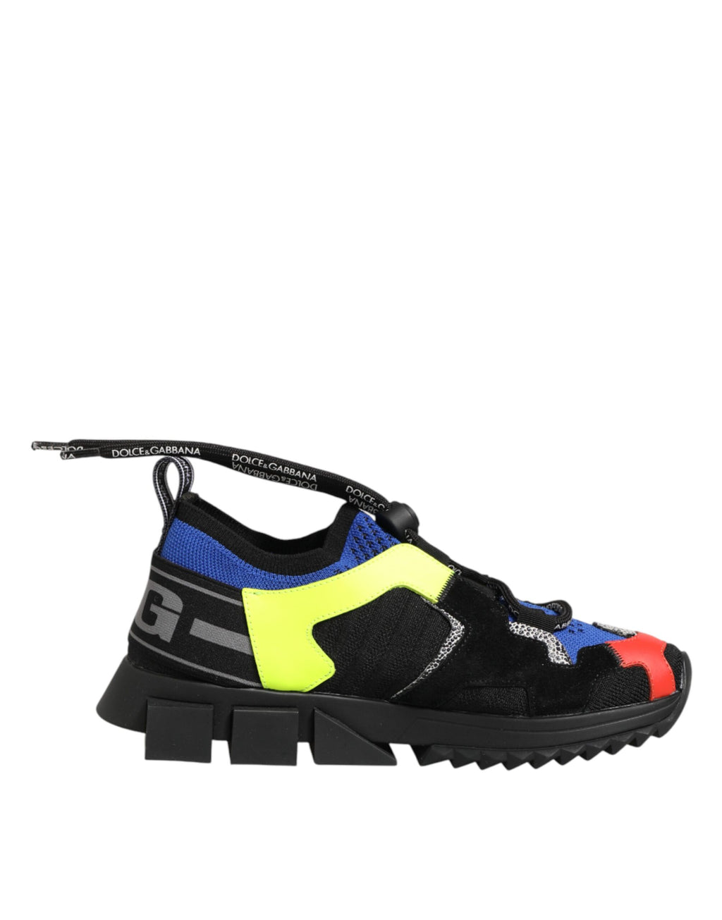 Chaussures sneakers basses Dolce & Gabbana Sorrento multicolores, style décontracté avec design coloré et moderne.