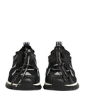 Chaussures de randonnée Dolce & Gabbana Sorrento en mesh noir, sneakers tendance avec design sportif et moderne.