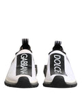 Chaussures sneakers basses blanches Dolce & Gabbana Logo Sorrento, style décontracté, vue de face