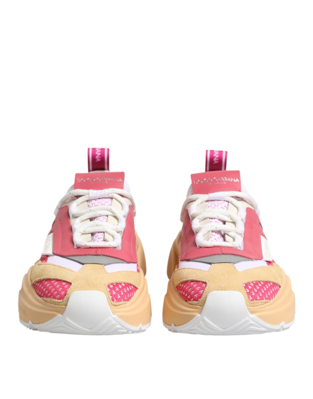 Sneakers bass Dolce & Gabbana Daymaster multicolores, chaussures de sport en toile avec logo sur le côté.