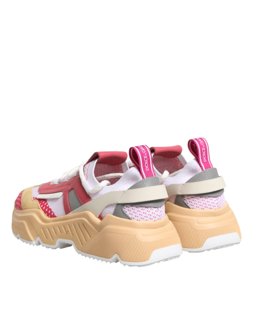 Chaussures basses multicolores Dolce & Gabbana Daymaster, baskets en toile avec détails colorés et logo de la marque.