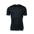 T-shirt homme Dolce & Gabbana en soie bleu foncé à col rond et manches courtes, élégant et confortable.
