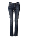 Dolce & Gabbana Blaue Stretch-Skinny-Jeans aus Baumwolle für Herren