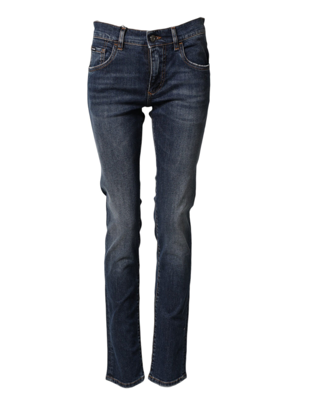 Dolce & Gabbana Blaue Stretch-Skinny-Jeans aus Baumwolle für Herren