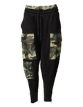 Pantalon cargo pour homme Dolce & Gabbana à motif camouflage multicolore, style décontracté et tendance.