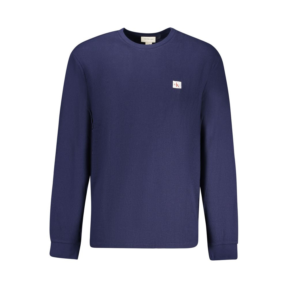 Calvin Klein Herrenpullover aus blauer Baumwolle