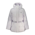 Veste en nylon pour femme Calvin Klein Viola, coupe élégante, couleur noire, avec fermeture éclair et col montant.