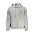 Sweat-shirt gris en coton pour homme de Calvin Klein, coupe décontractée et logo discret sur la poitrine.