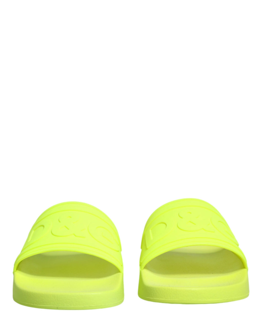 Sandales en caoutchouc vert Dolce & Gabbana, chaussures de plage élégantes et confortables avec semelle antidérapante.