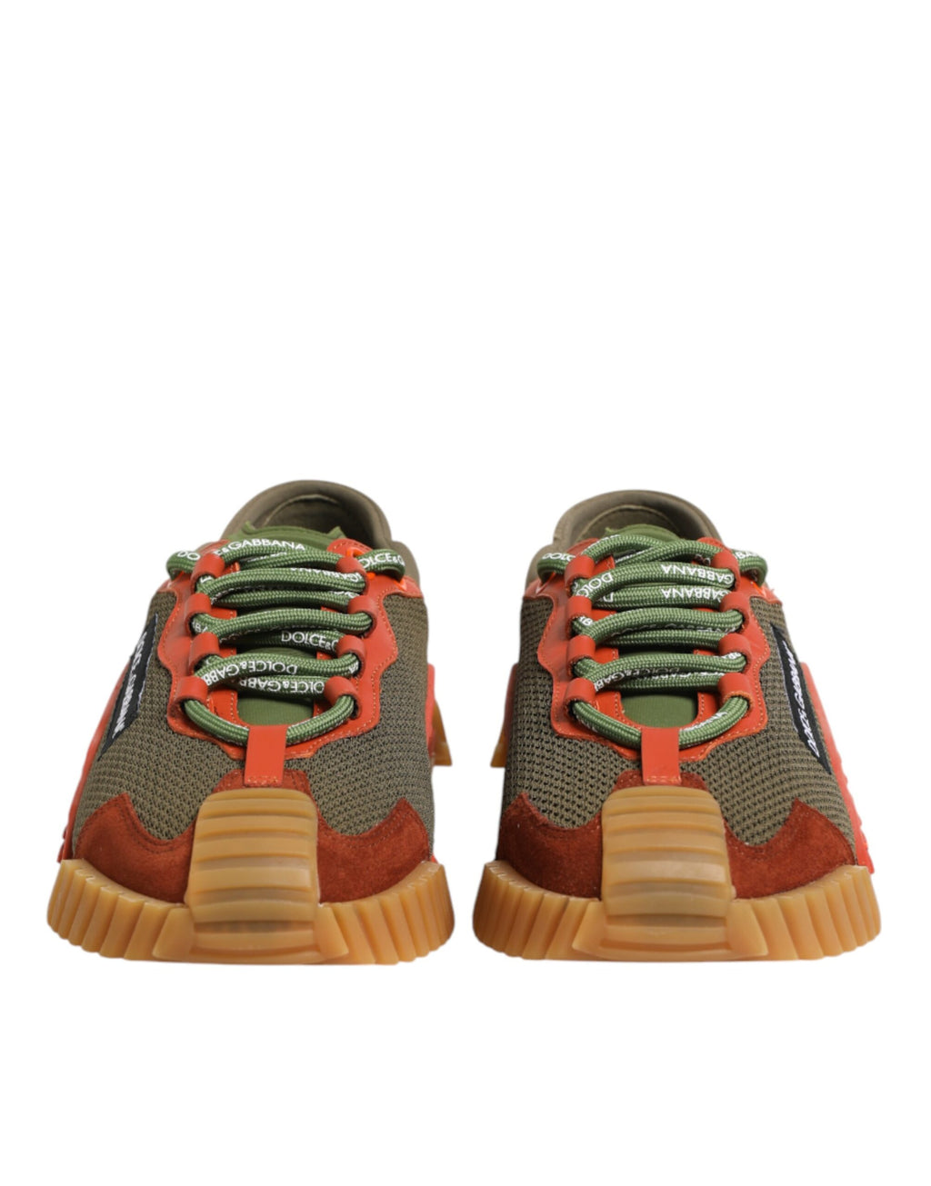 Chaussures sneakers basses Dolce & Gabbana NS1 en dentelle multicolore, lacets, style décontracté et tendance.