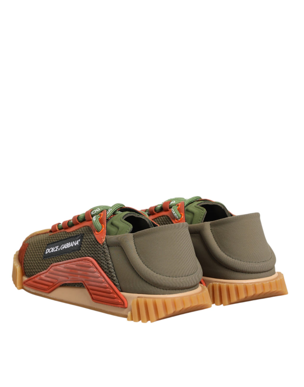 Chaussures sneakers basses Dolce & Gabbana Multicolores en dentelle à lacets, style décontracté et élégant.