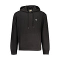 Sweatshirt homme en coton noir de Calvin Klein, style décontracté, col rond, manches longues, tissu doux et confortable.