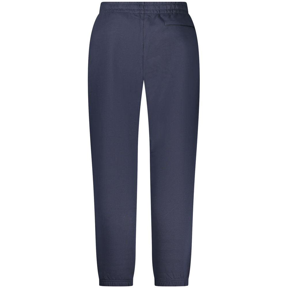 Pantalon de sport pour homme Calvin Klein Blu en coton, coupe décontractée et style moderne, visible sur l'image.