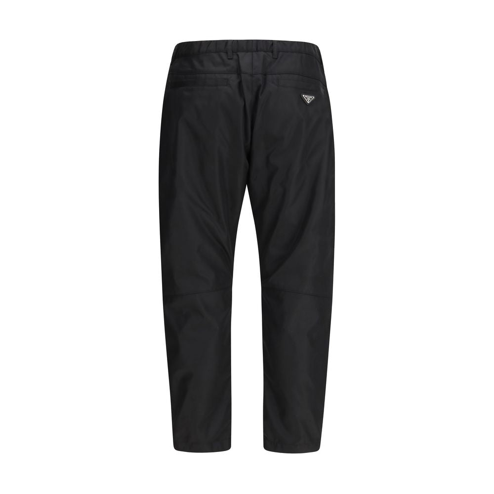 Prada Freizeithose aus recyceltem schwarzem Polyamid