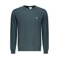 Sweatshirt homme en coton bleu de Calvin Klein, style décontracté et confortable, avec logo discret sur la poitrine.