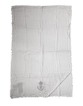 Dolce & Gabbana Gray Cashmere Knit Neck Wrap Shawl Scarf