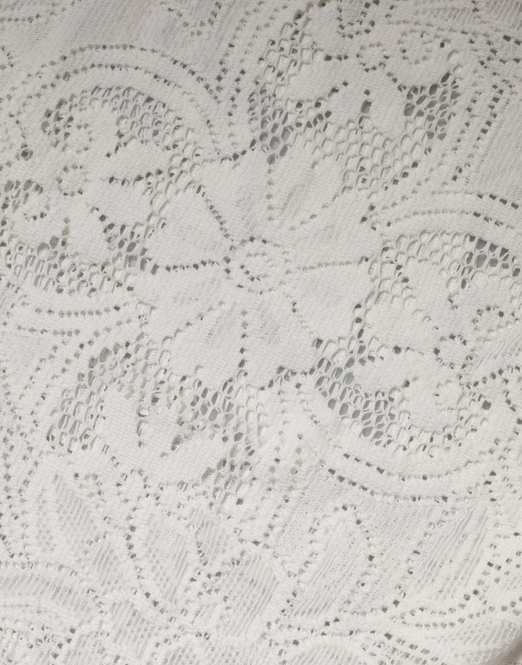 Blouse en coton blanc Dolce & Gabbana avec broderie en dentelle élégante, manches longues et style raffiné pour femme.