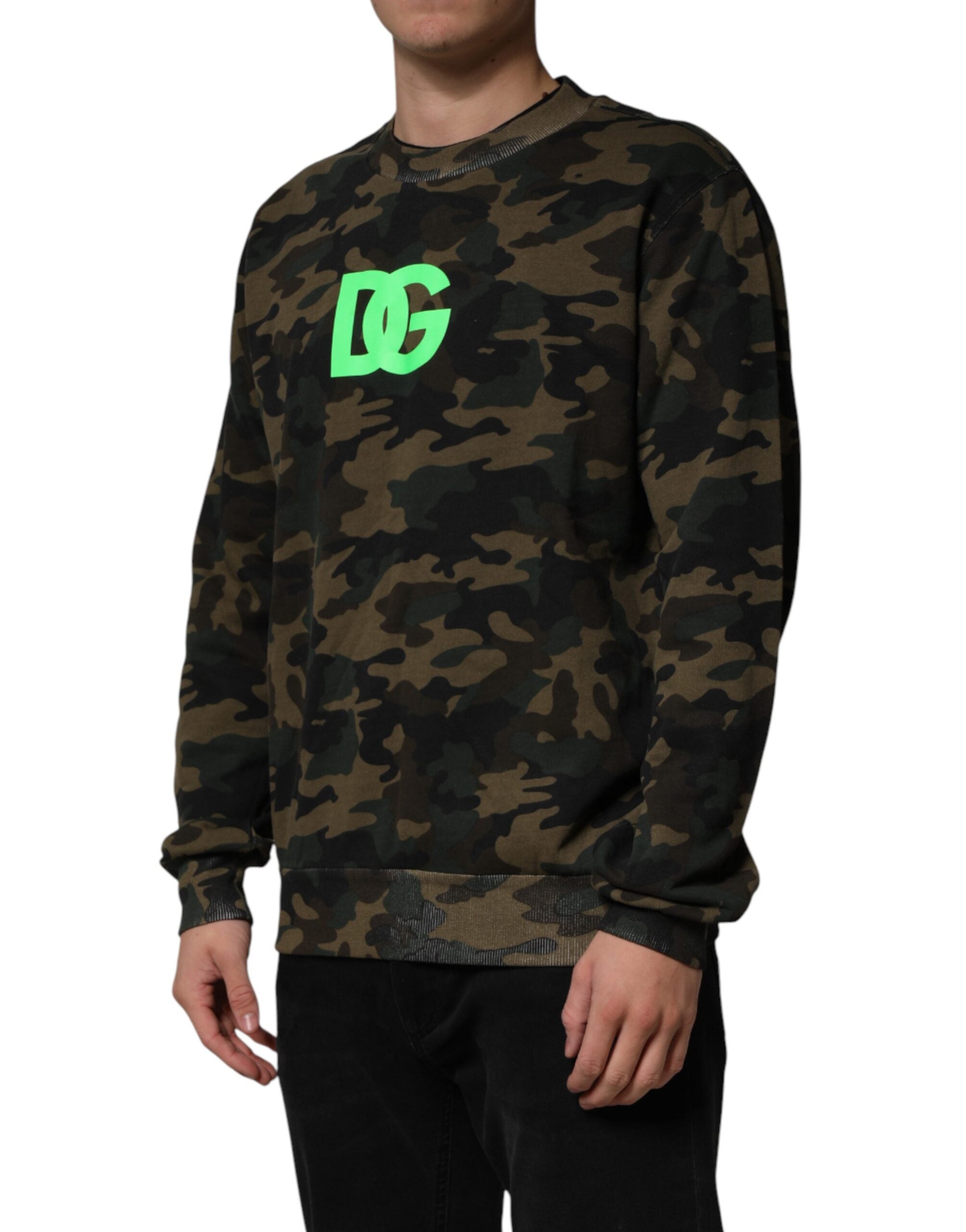 Dolce & Gabbana Herren-Sweatshirt mit Tarnmuster, mehrfarbig