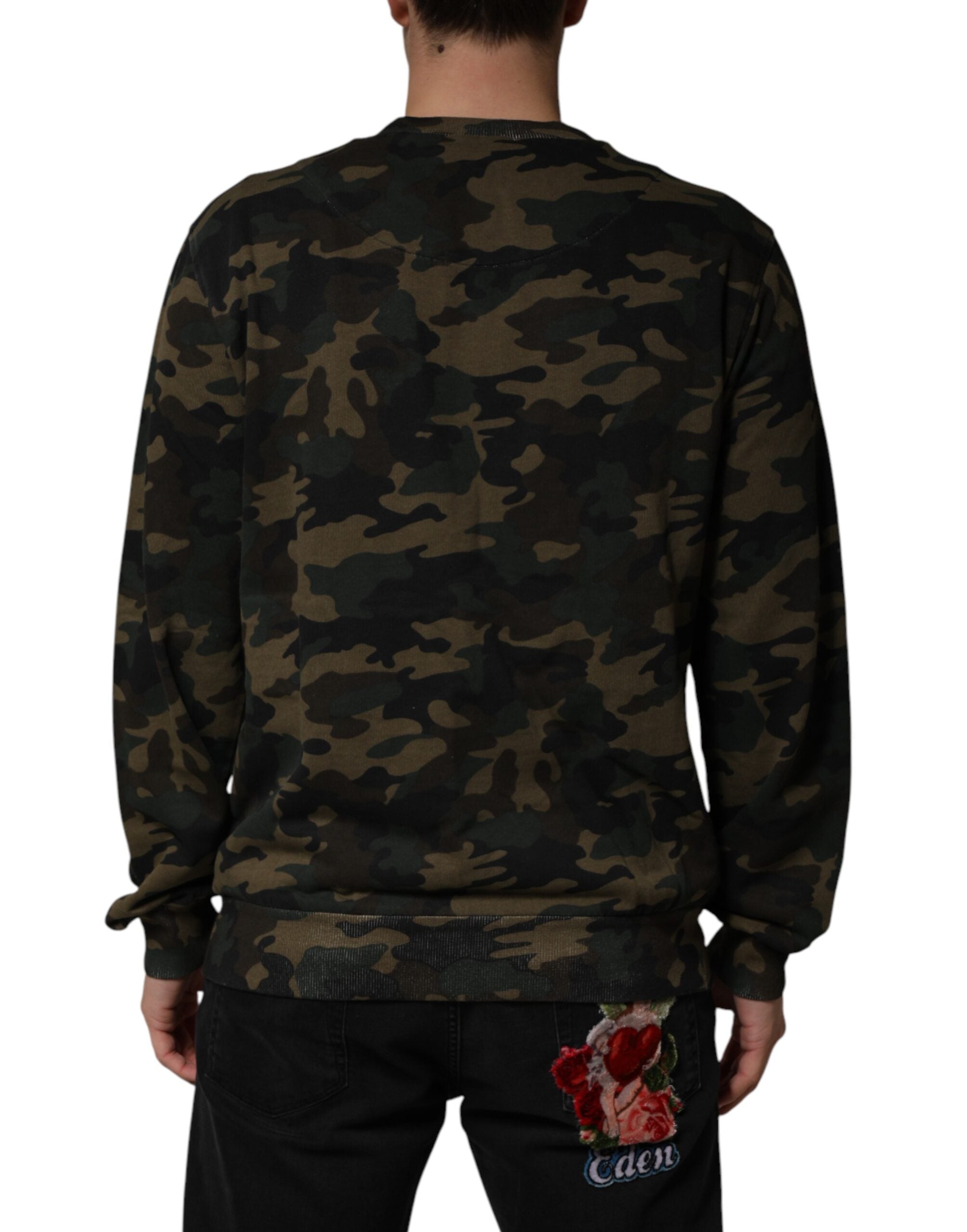 Dolce & Gabbana Herren-Sweatshirt mit Tarnmuster, mehrfarbig