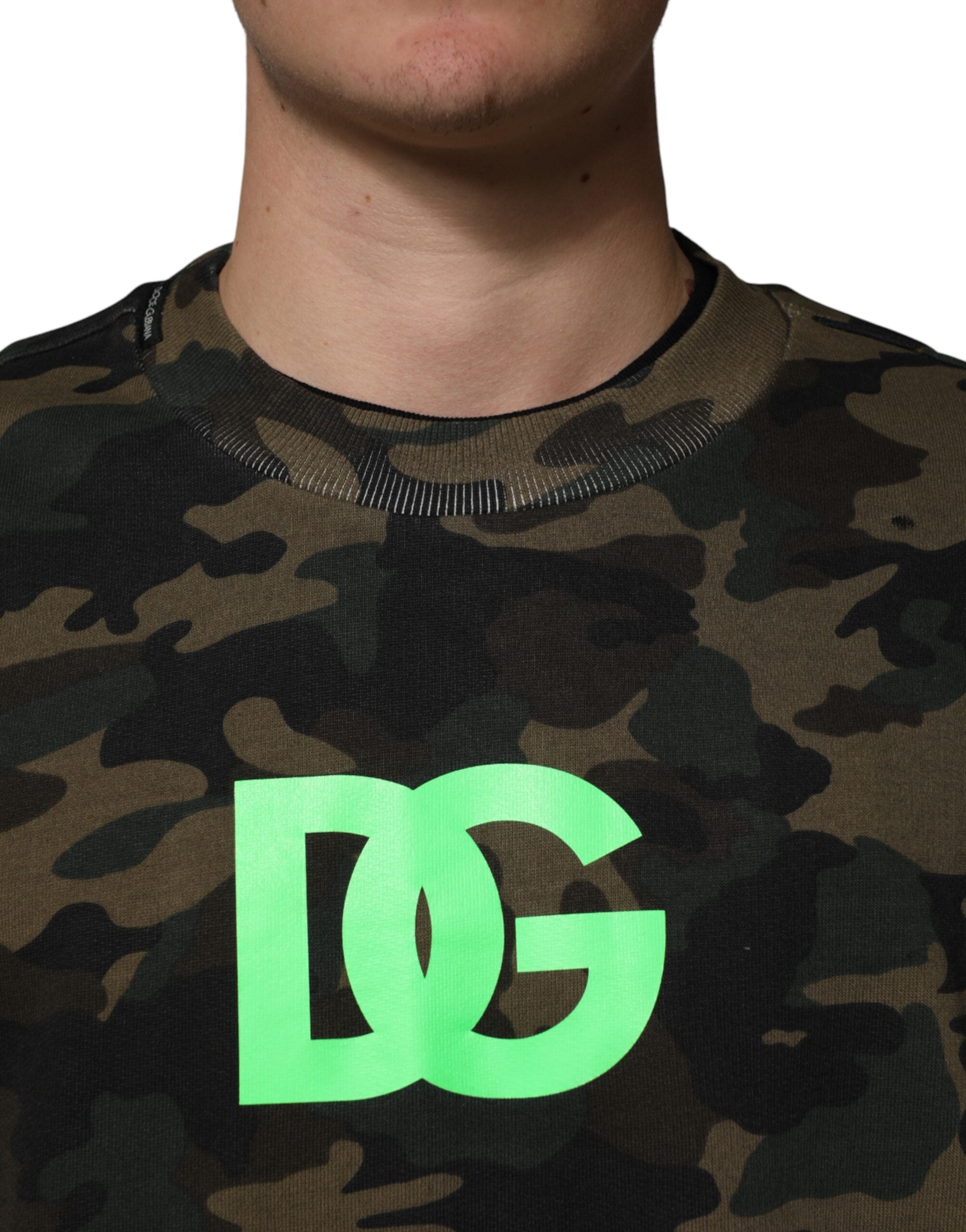 Dolce & Gabbana Herren-Sweatshirt mit Tarnmuster, mehrfarbig