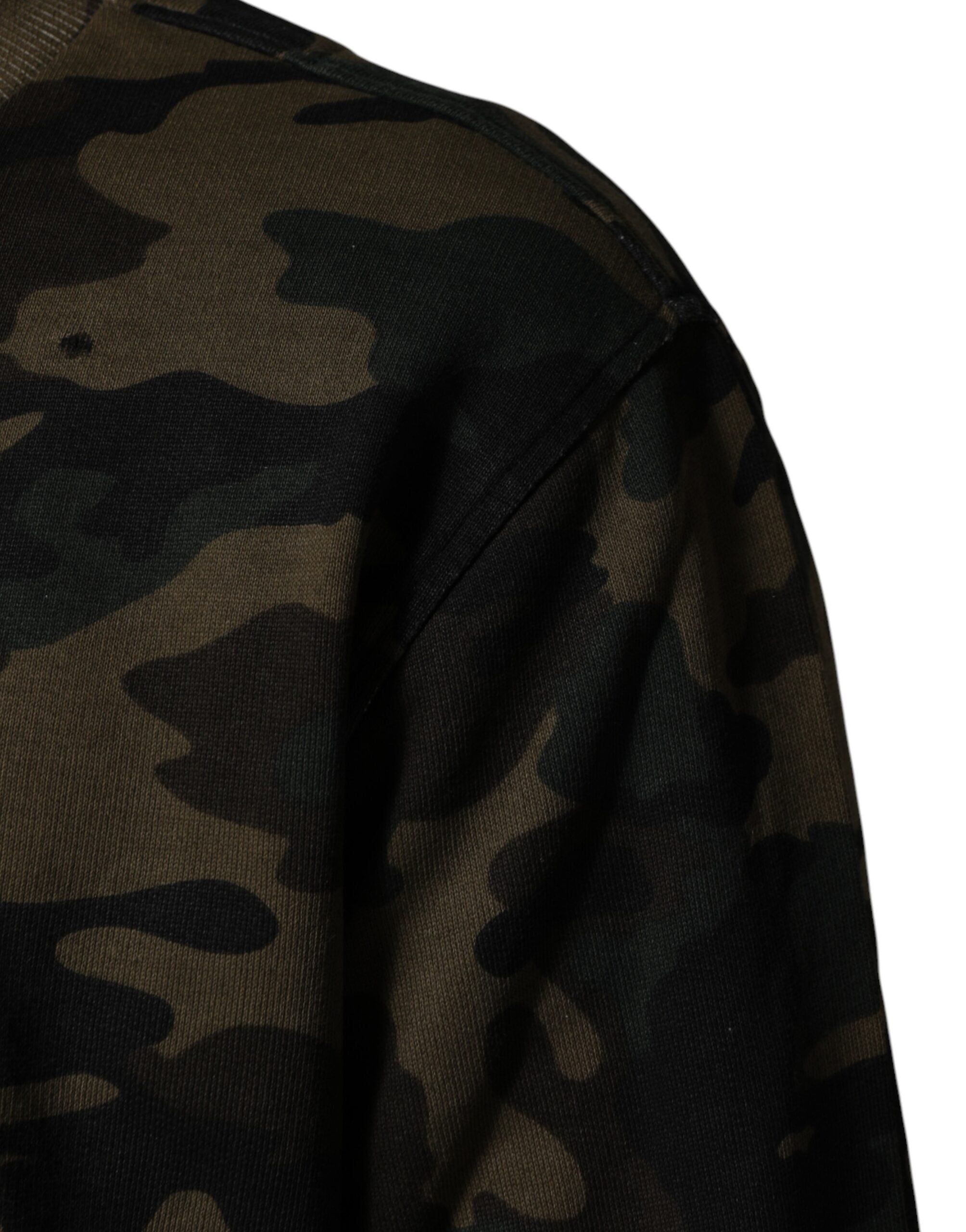Dolce & Gabbana Herren-Sweatshirt mit Tarnmuster, mehrfarbig